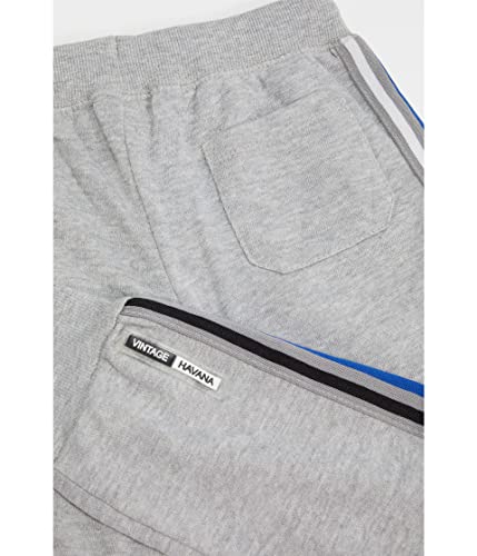 VINTAGE HAVANA Boy's Stripe Rib Joggers (Little Kids) Classic Grey 4 (Little Kid)2