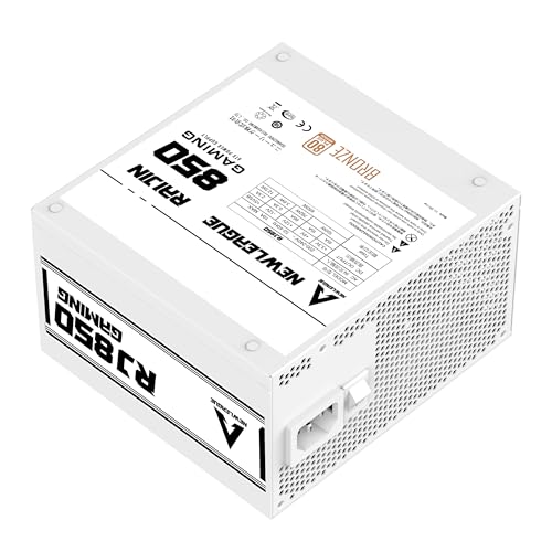 NEWLEAGUE RJ850 �Q�[�~���OPC�p�d��, 850W, PCIe 5.1, 80 PLUS BRONZE�F��, ���t�����f�� (�z���C�g, 850W)