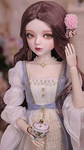 Muñeca BJD pintada a mano 56 cm estilo nórdico miniatura 6