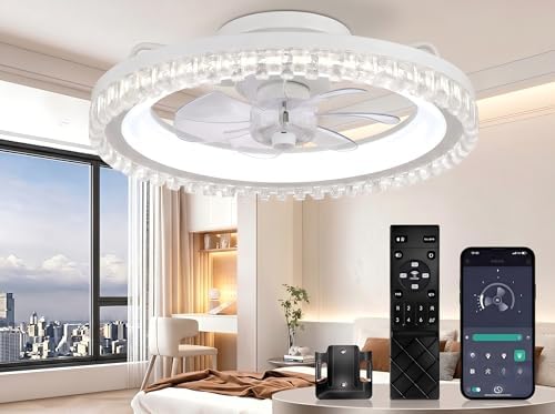 Ventiladores de techo con luces y control remoto, ventilador de t...