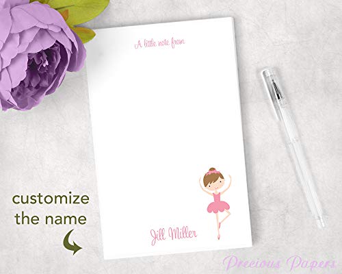 Personalized Ballet Notepad, Custom Ballet Teacher Gift, Ballerina Notepad, Dance Teacher Gift, Choreographer Gift3