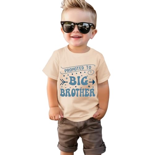 Promoted to Big Brother T Shirt 2025 Toddler Shirt Cool Big Bro Club Tops Summer Announcement Tees Brother Gifts