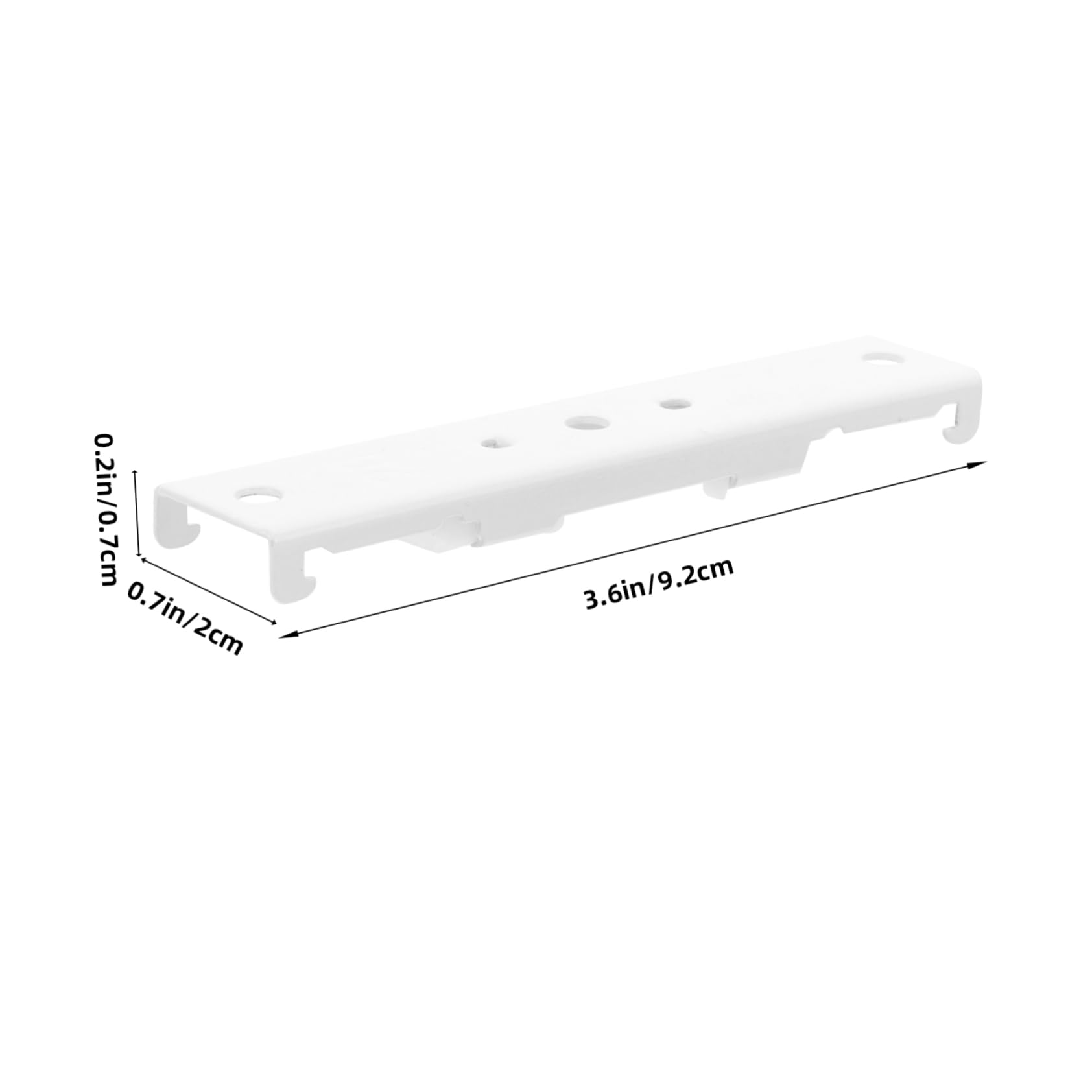 Hemobllo 10Pcs Curtain Track Wall Mounting Hardware Brackets Installation Bracket for Straight and Curved Tracks Easy to Install Reliable for Home and Office Use