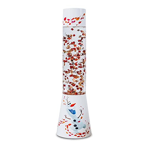 Disney Frozen 2 Olaf - Lámpara de movimiento con purpurina | 12 pulgadas de alto