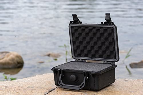 MEIJIA Portable All Weather Waterproof Protective Hard Case,Camera Case with Customizable Fit Foam, Fit use of Drones, Cameras, Equipments, 8.12"x6.56"x3.56" (Black) by MEIJIA - Image 3