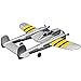 PLRB TOYS RC Plane Remote Control Airplane RTF 2.4GHz 2CH Radio Control P38 Lighting Aircraft for Beginner