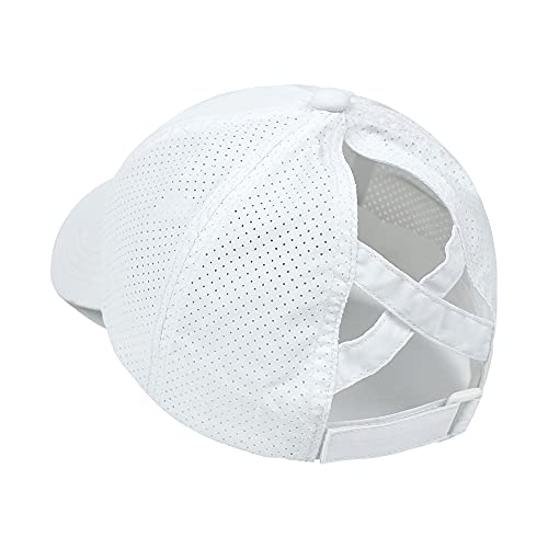 YAMEE Casquette de Baseball Mixte été Anti UV Avec Queue de Cheval Pour Femme Homme - Sport, Running, Golf, Cyclisme, Randonnée (Tour de Tête : 57-58 cm)
