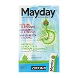 Zuccari Mayday Gastrosoluzione, 12 Stick-Pack da 10ml, Con Aloe Vera a Doppia Concentrazione, Sodio Alginato e Bicarbonato di Sodio, Sollievo per Reflusso Gastroesofageo e Iperacidità
