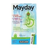 Zuccari Mayday Gastrosoluzione, 12 Stick-Pack da 10ml, Con Aloe Vera a Doppia Concentrazione, Sodio Alginato e Bicarbonato di Sodio, Sollievo per Reflusso Gastroesofageo e Iperacidità