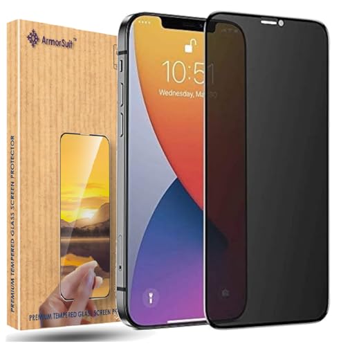 Image of ArmorSuit Premium Privacy Tempered Glass For iPhone 11 Pro, iPhone X and Xs (5.8 Inch) Full Coverage Anti-Spy 9H Hardness Screen Protector Guard -Pack Of 2