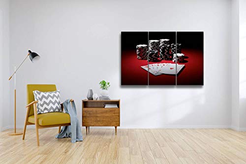 Royal Flush Pokers And Pictures Print On Canvas Wall Artwork Modern Photography Home Decor Unique Pattern Stretched And Framed 3 Piece #TOP1