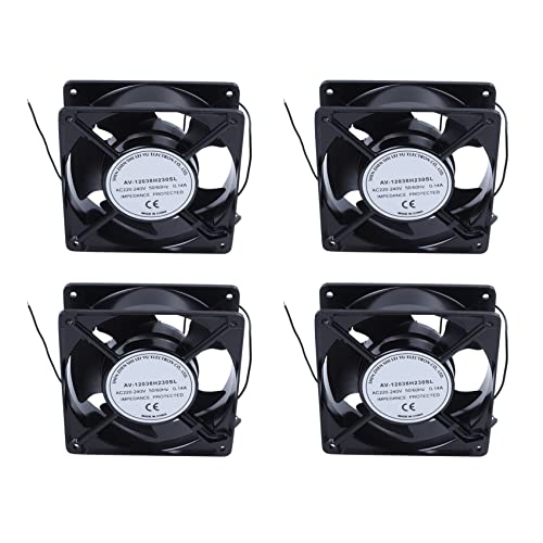 Ventilateur de refroidissement sans brosse 120mm x 120mm x 38mm 220V AC extracteur air industriel