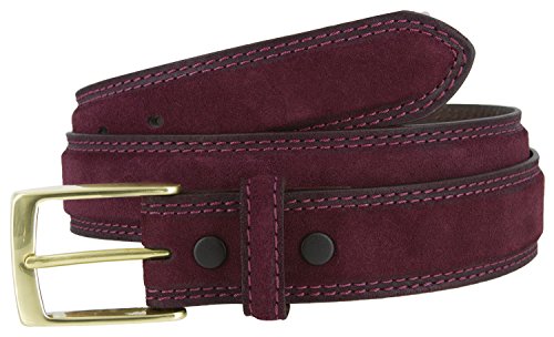 Fullerton 351000-AE354BOC Full Grain Suede Casual Jeans Leather Belt 1-3/8" = 35mm3