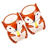 DECOMELODY 2 piezas Soportes para Huevos Cocidos de Blanca Diseño Creativo de Soporte para Huevos Duros y Blandos para Desayuno y Reuniones Familiares