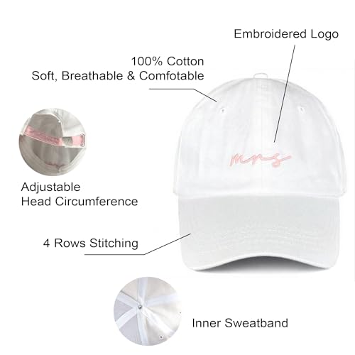 Image of Mr and Mrs Hats for Honeymoon Essentials,Engagement Gifts for Couples,Wedding Gifts for Bride and Groom