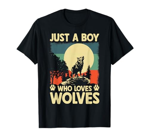 Just A Boy Who Loves Wolves T-Shirt