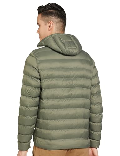 Image of Qube By Fort Collins Men's Regular Fit Puffer Jacket - Warm, Lightweight, Insulated Winter Outerwear