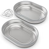 Stainless Steel Bowl for Automatic Microchip Cat Pet Feeder, Sealing Ring Design for Keeping Food Fresh and Reducing Odor, Easy to Clean, 2 Pack
