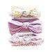Bllatta Fasce Cerchietti con Fiocco per Capelli Bambine Cotton Capelli Bimba per capelli alla moda Cerchietti e fasce per capelli Fai da Te Regali per Neonate Baby 3Pcs