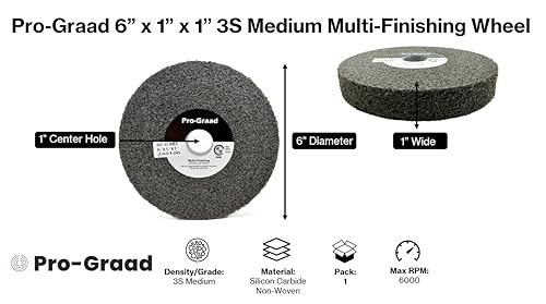 Image of Multi-Finishing Wheel 6 inch x 1 inch x 1 inch, 3S Medium, 71163