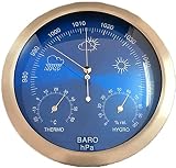Barometer, 3-in-1 Hochpräzise Temperatur/Feuchtigkeit/Druck