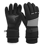 PAABOW Handschuhe Herren Damen,Winterhandschuhe,wasserdichte Warme Touchscreen Handschuhe Winter,Skihandschuhe Fahrradhandschuhe für Reiten Laufen Motorrad Wandern Radfahren (M)