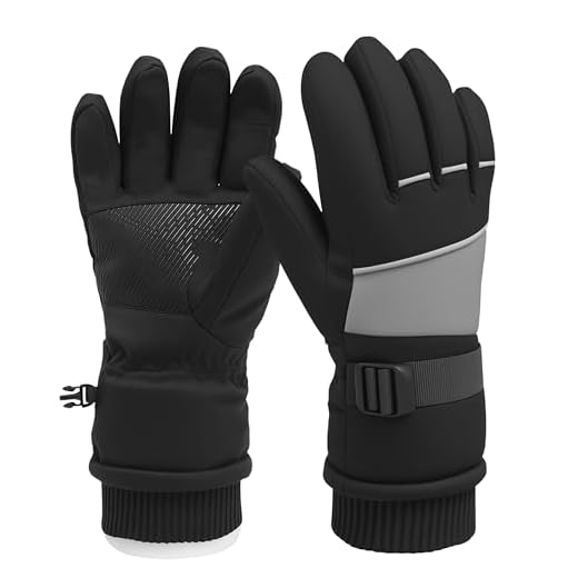 PAABOW Handschuhe Herren Damen,Winterhandschuhe,wasserdichte Warme Touchscreen Handschuhe Winter,Skihandschuhe Fahrradhandschuhe für Reiten Laufen Motorrad Wandern Radfahren (M)