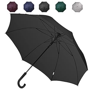 【軽量·強風豪雨対策】Anntrue 傘 長傘 メンズ レディース ワンタッチ 丈夫 撥水 耐風 Teflon加工 210T高強..." 