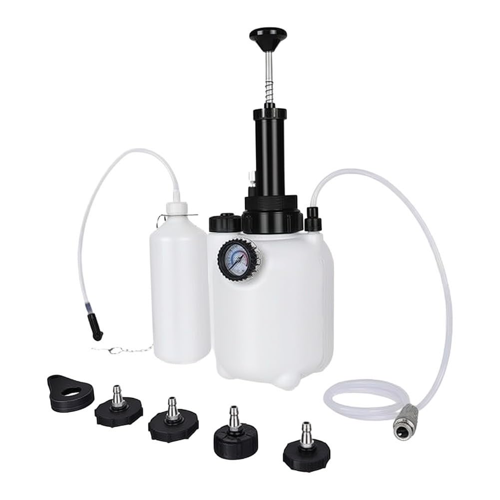 Set di spurgo per freni ad aria compressa da 3 l, con 4 adattatori per auto