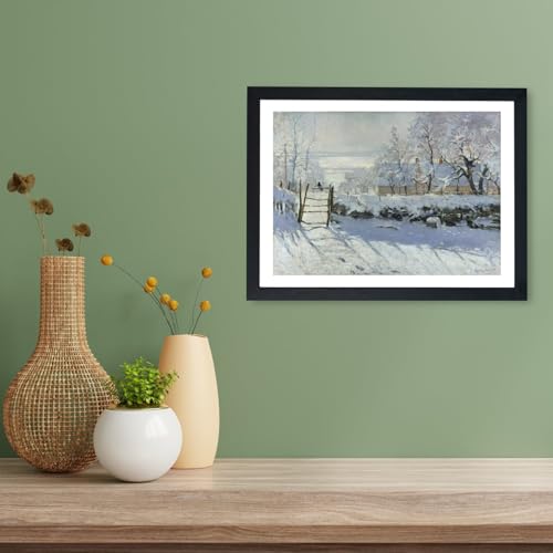 Affiche encadrée Claude Monet Le Paysage de Neige The Magpie 1869