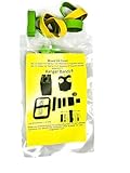Ranger Bands® 24 Count Mixed Safety colors small Made from EPDM Rubber for Survival, Emergency Tinder and Strapping Gear Made in the USA Tactical Rubber Bands, Heavy Duty Rubber Bands Yellow and Green