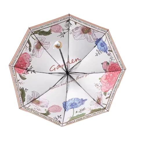 Parasol compact fleuri idéal pour vos voyages et sorties en ville