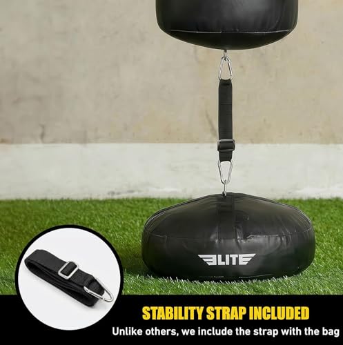 Elite Punching Bag Floor Anchor Heavy-Duty Double End Weight Bag, Waterproof Boxing Bag Anchor Stand Kit Equipment, 18-28” Adjustable Straps, Home Gym MMA, Muay Thai, Kickboxing Training Accessories - Thumbnail 2