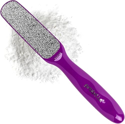 Probelle Double Sided Multidirectional Nickel Foot File Callus Remover - Immediately Reduces calluses and Corns to Powder for Instant Results, Safe Tool (Purple)