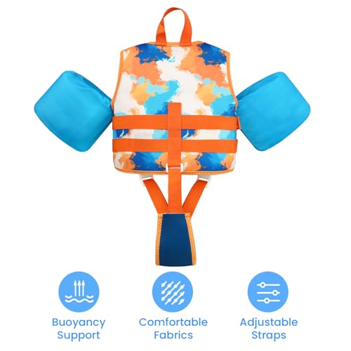 Image of Gogokids Puddle Float Jumper 33-66 Pounds, Toddler Swim Vest Kids Floaties