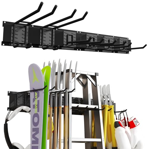 Howzone 32 Inches Garage Organization,Wall Mount Garden Tool Organizer, 440lbs