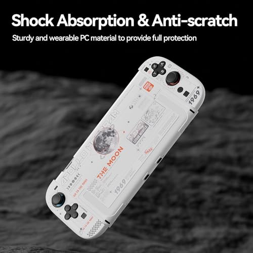 Image of GeekShare Hard Case Compatible with Nintendo Switch 2 (2025), Anti-Scratch Dockable Protective Cover for Switch 2 with Detachable Joysticks, The Moon (Moonlight White)