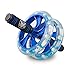 V-Act Sports PRO ABS Workout Roller Wheel Exercise Equipment w/Knee Mattress - Sturdy and Well Made - Blue - PP - Fit for All Surfaces and Extremely Light