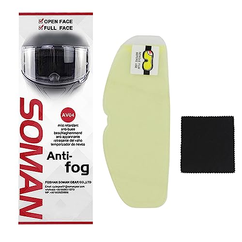 Kangnice Helmet Clear Anti-Fog Patches Rainproof Protective Film Universal Lens Film Motorcycles Fog Resistant Shield Helmet Lens Sticker