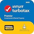 TurboTax Desktop Premier 2025, Federal & State Tax Return [Download] [PC/Mac Online Code]