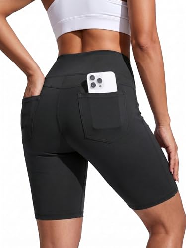 COKQU Bike Shorts Women Biker Shorts with Pockets Womens Workout Shorts — view 6