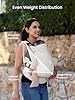 GROWNSY Baby Carrier, One-Click Release Clasp for Easy to Wear, Cozy Wraps Carrier Newborn to Toddler with Head Support(7-44lbs), Ergonomic & Lightweight for Infant to Toddler, Cream #5