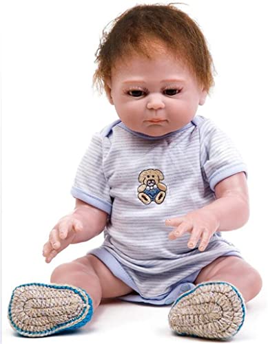 HOMONEY 20 Zoll 50 cm Reborn Baby Puppe Junge Ganzkörper Weiches Silikon Handgemachte Lebensechte Kleinkind Babys, Die Echtes Leben Aussehen Neugeborenes Kinderspielzeug Geburtstagsgeschenk – Bild 6