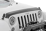 Rough Country Front Hood Protector for Jeep Wrangler JK (2007-2018) - High-Density Thermoplastic, UV-Resistant, Easy Install Trail Cladding