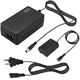 KIRI-TEK NP-FZ100 AC Power Adapter NPFZ100 Dummy Battery Power Supply Kit for Sony Alpha ZV-E1 A6600 A7III A7SIII A7IV A9 A9R A9S A7C A1 FX3 A7R3 A7R IV Cameras, Voltage Display