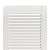 15 Inch x 55 Inch Standard Louver Exterior Vinyl Window Shutters, White (Pair)