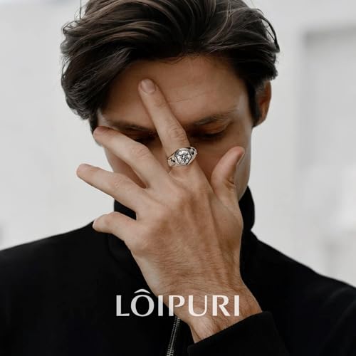 3CT Moissanite Engagement Rings for Men, D Color VVS1 925 Sterling Silver Skull Design Ring, Wedding Promise Anniversary Birthday Gift for Him2