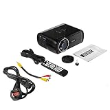 LESHP Proyector de video LED multimedia portátil 1080P HD 1200 LM con Keystone para Office Home Cinema Theater TV Juego...