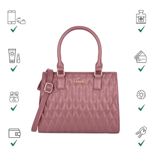 Image of Lavie Women's Stitch Shelly Medium Satchel Bag | Ladies Purse Handbag