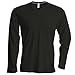 Produktbild Kariban - Herren Langarm Rundhals T-Shirt / Dark Khaki, XXL